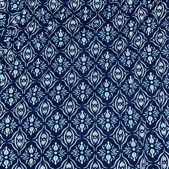 Blue Patterned Women's Top - Picture 3 of 7